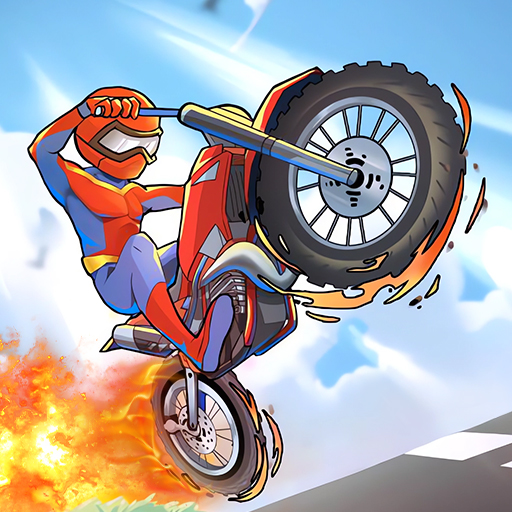 moto-stunts - dirigindo e correndo